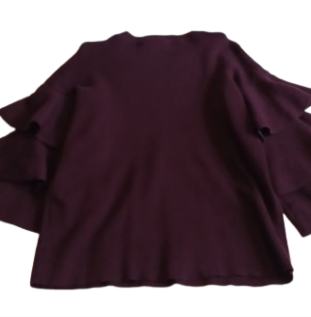 OLIVIA SKY burgundy merlot sweater